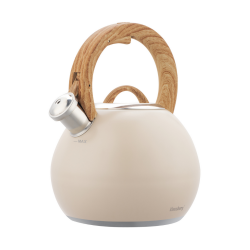 Fierbător fluierător Klausberg KB 7956, 3l, Mâner termoizolat, Fund multistrat, Inducție, Bej