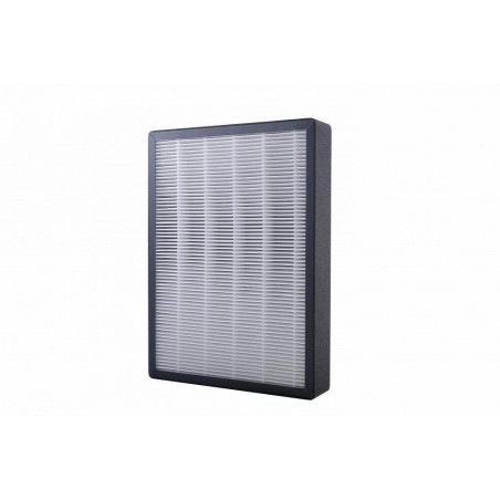 Filtru de rezervă pentru purificatorul și umidificatorul de aer Oberon 110 HYBRID, filtrare în două straturi, HEPA, cărbune activ, absorbție a mirosurilor, bacterii, particule fine, negru