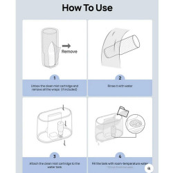 Cartușe purificatoare pentru umidificatorul de aer DREO 420S, 3 bucăți, ioni de argint, sistem de purificare cu trei straturi, alb
