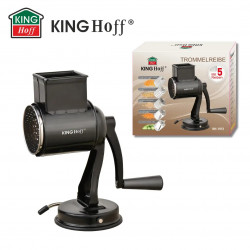 Kinghoff rabotat rotativ KH 1951, 5 atașamente detașabile, Oțel inoxidabil, Negru