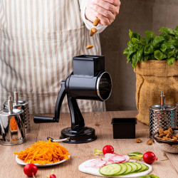 Kinghoff rabotat rotativ KH 1951, 5 atașamente detașabile, Oțel inoxidabil, Negru