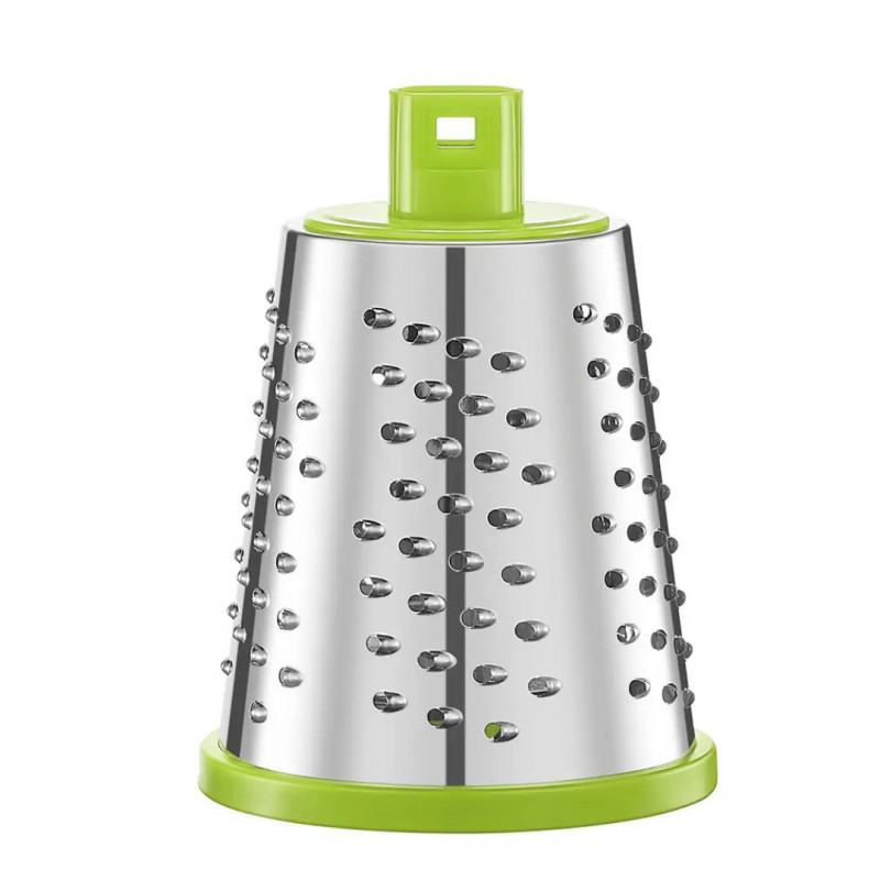 Răzătoare manuală cu 3 atașamente Kinghoff KH 1960, oțel inoxidabil, alb/verde