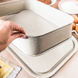 Kinghoff KH 1978, 39x29x7.5 cm, finisaj marmură, bej