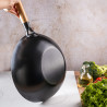Kinghoff KH 1983 wok, 30 cm, finisaj marmură, inducție, negru