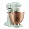 Mixer planetar KitchenAid Artisan Blossom Exclusive Design 5KSM180LEELB, 300W, 4.7L, Actionare directa, 10 viteze, Cap inclinat, Bol din cupru forjat, Verde deschis
