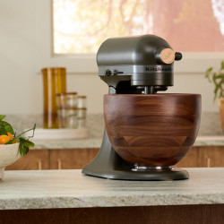 Mixer planetar KitchenAid Artisan Evergreen 5KSM180WSEEG, 300W, 4.7L, Actionare directa, 10 viteze, Cap înclinat, Bol din nuc, Verde inchis/Maro