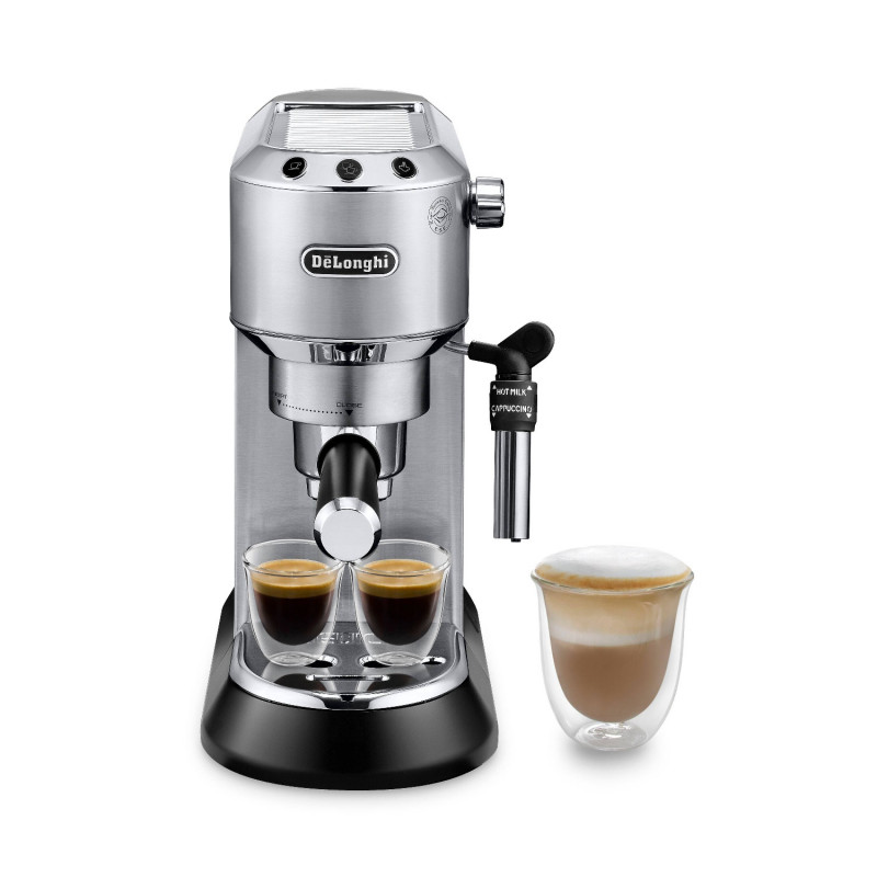 Espressoare DeLonghi EC685.M, 1300W, 15 bar, 1.1 l, 3 adaptoare, Controlul temperaturii, Inox