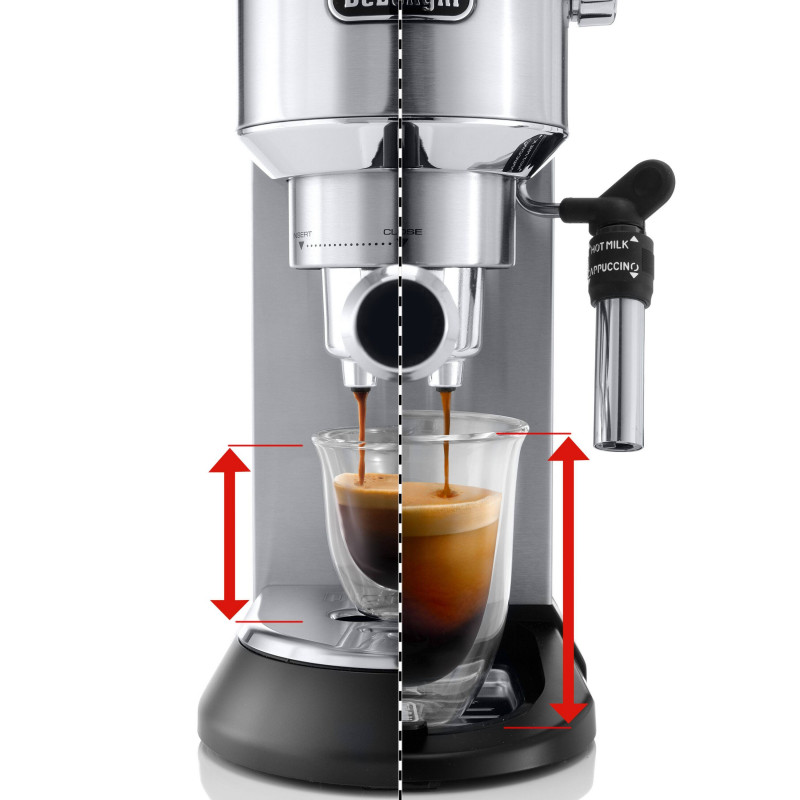 Espressoare DeLonghi EC685.M, 1300W, 15 bar, 1.1 l, 3 adaptoare, Controlul temperaturii, Inox