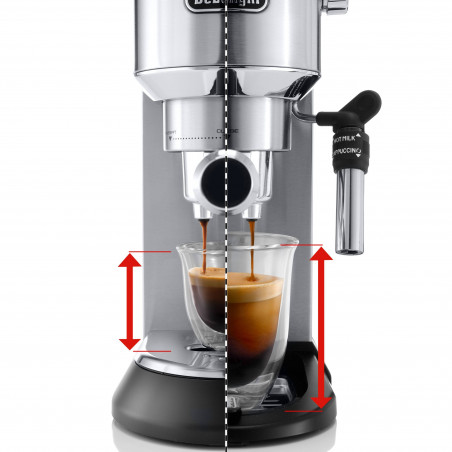 Espressoare DeLonghi EC685.M, 1300W, 15 bar, 1.1 l, 3 adaptoare, Controlul temperaturii, Inox
