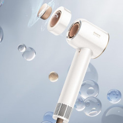 Dreame Glory uscător de păr, 1400W, 110000 rpm, 4 temperaturi, 2 viteze, 57°C, ionizare, termosenzor NTC, indicatori LED, alb