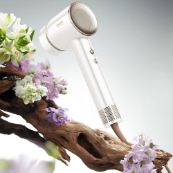 Dreame Glory uscător de păr, 1400W, 110000 rpm, 4 temperaturi, 2 viteze, 57°C, ionizare, termosenzor NTC, indicatori LED, alb