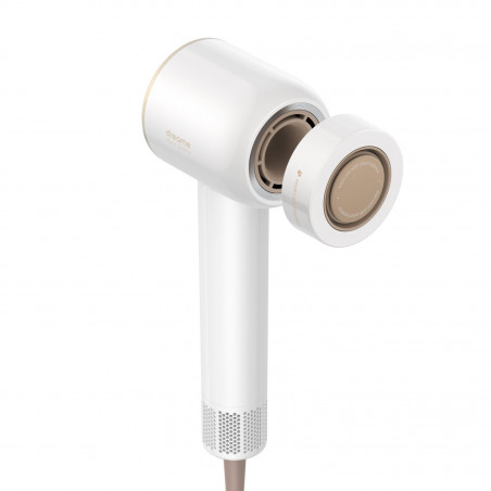 Dreame Glory uscător de păr, 1400W, 110000 rpm, 4 temperaturi, 2 viteze, 57°C, ionizare, termosenzor NTC, indicatori LED, alb