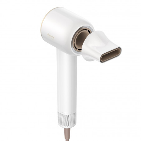 Dreame Glory uscător de păr, 1400W, 110000 rpm, 4 temperaturi, 2 viteze, 57°C, ionizare, termosenzor NTC, indicatori LED, alb