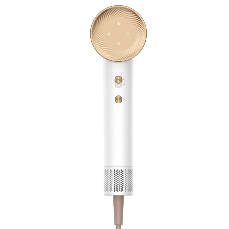 Dreame Glory uscător de păr, 1400W, 110000 rpm, 4 temperaturi, 2 viteze, 57°C, ionizare, termosenzor NTC, indicatori LED, alb