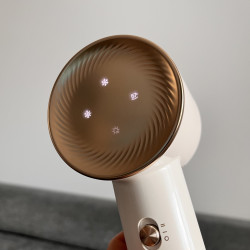 Dreame Glory uscător de păr, 1400W, 110000 rpm, 4 temperaturi, 2 viteze, 57°C, ionizare, termosenzor NTC, indicatori LED, alb