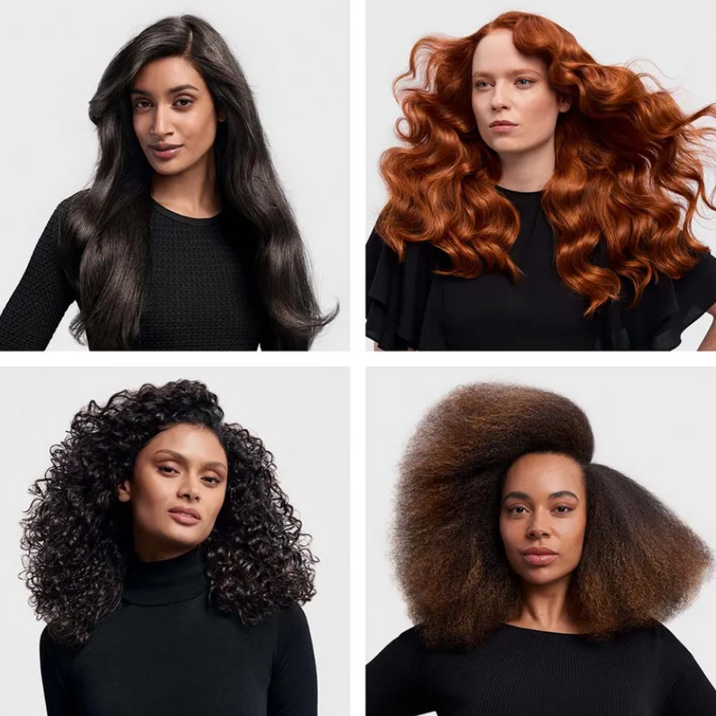 Ondulator pentru păr Dyson 123682-01 HS08 Airwrap i.d.™ Straight + Wavy T1/T2 AmSi/PkCp, 1300W, 13.5 l/s, ondulare automată, ionizare, 3 viteze, 3 temperaturi, Bluetooth, Amethyst Silver/Pink Copper