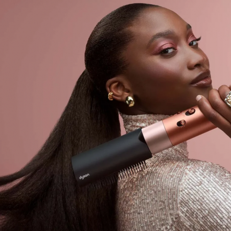 Ondulator pentru păr Dyson 123682-01 HS08 Airwrap i.d.™ Straight + Wavy T1/T2 AmSi/PkCp, 1300W, 13.5 l/s, ondulare automată, ionizare, 3 viteze, 3 temperaturi, Bluetooth, Amethyst Silver/Pink Copper