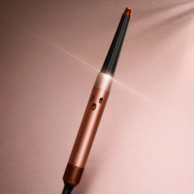 Ondulator pentru păr Dyson 123682-01 HS08 Airwrap i.d.™ Straight + Wavy T1/T2 AmSi/PkCp, 1300W, 13.5 l/s, ondulare automată, ionizare, 3 viteze, 3 temperaturi, Bluetooth, Amethyst Silver/Pink Copper