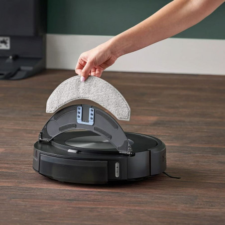 Aspirator robot iRobot Roomba Combo J7, 33W, Wi-Fi, 1700 Pa, 276 ml, Autonomie 75 min, Control vocal, Negru
