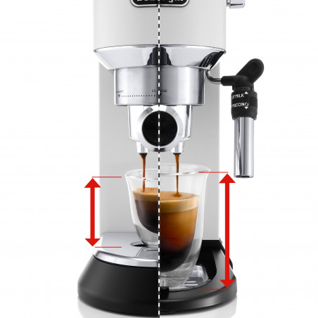 Espressoare DeLonghi EC685.W, 1300W, 15 bar, 1.1 l, 3 adaptoare, Controlul temperaturii, Alb