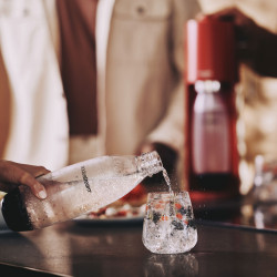 Set de sticle de carbonatare SodaStream Fuse, 1 l, 2 buc, fără BPA, compatibile cu DUO, ART, TERRA, GAIA, negru