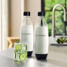 Set de sticle de carbonatare SodaStream Fuse, 1 l, 2 buc, fără BPA, compatibile cu DUO, ART, TERRA, GAIA, negru
