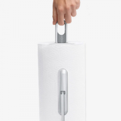 Suport pentru hârtie de bucătărie cu pulverizator de suprafață integrat SimpleHuman KT1196, 177 ml, 20.3x17.8x38.1 cm, Matte Inox