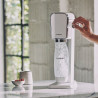 Aparat de apă carbogazoasă SodaStream ART, 1 l, carbonatare manuală, 2 etape, fără BPA, alb/argintiu