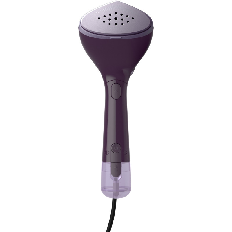 Fier de călcat cu abur Philips STH7050/30, 1500W, 100 + 200 ml, 28 g/min, OptimalTEMP, Cap reglabil, 2 niveluri de abur, Accesorii, Negru/violet