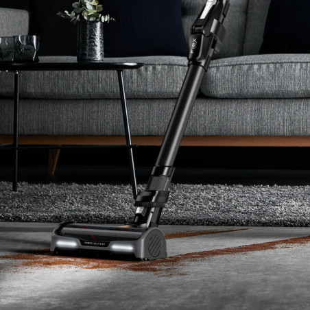 Rowenta X-Force Flex 15.60 RH99F1, 520W, 230AW, 0.9 litri, 32.4V, Autonomie 80 min, Auto power, LED, Display, Flex, Negru/Bronz