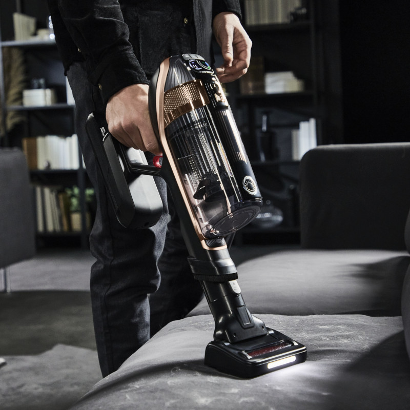 Вертикална прахосмукачка Rowenta X-Force Flex 15.60 RH99F1, 230AW, 32.4V, Автономия 80 мин, Автоматична скорост, LED четка, Черен