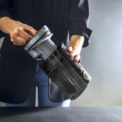 Rowenta X-Force Flex 15.60 RH99F1, 520W, 230AW, 0.9 litri, 32.4V, Autonomie 80 min, Auto power, LED, Display, Flex, Negru/Bronz