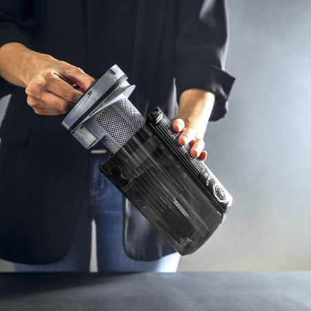 Вертикална прахосмукачка Rowenta X-Force Flex 15.60 RH99F1, 230AW, 32.4V, Автономия 80 мин, Автоматична скорост, LED четка, Черен