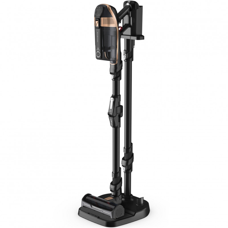 Rowenta X-Force Flex 15.60 RH99F1, 520W, 230AW, 0.9 litri, 32.4V, Autonomie 80 min, Auto power, LED, Display, Flex, Negru/Bronz