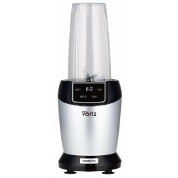 Nutri Blender Oliver Voltz OV51162FS, 1200W, 2 pahare, 1 litru/800 ml, fără BPA, Afisaj LED, Argintiu