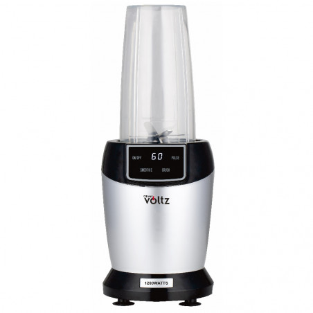Nutri Blender Oliver Voltz OV51162FS, 1200W, 2 pahare, 1 litru/800 ml, fără BPA, Afisaj LED, Argintiu
