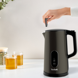Електрическа кана Tefal KI831E10, 1800W, 1.7 л, 5 нива, Поддържане на топлината, Подвижен филтър против варовик, Черен