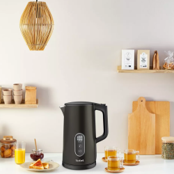 Електрическа кана Tefal KI831E10, 1800W, 1.7 л, 5 нива, Поддържане на топлината, Подвижен филтър против варовик, Черен