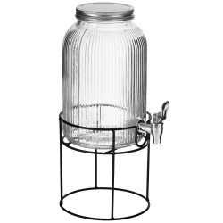 Distribuitor de băuturi Adler AD 6742, 4 L, Sticlă sodiu-calciu, Suport, Transparent