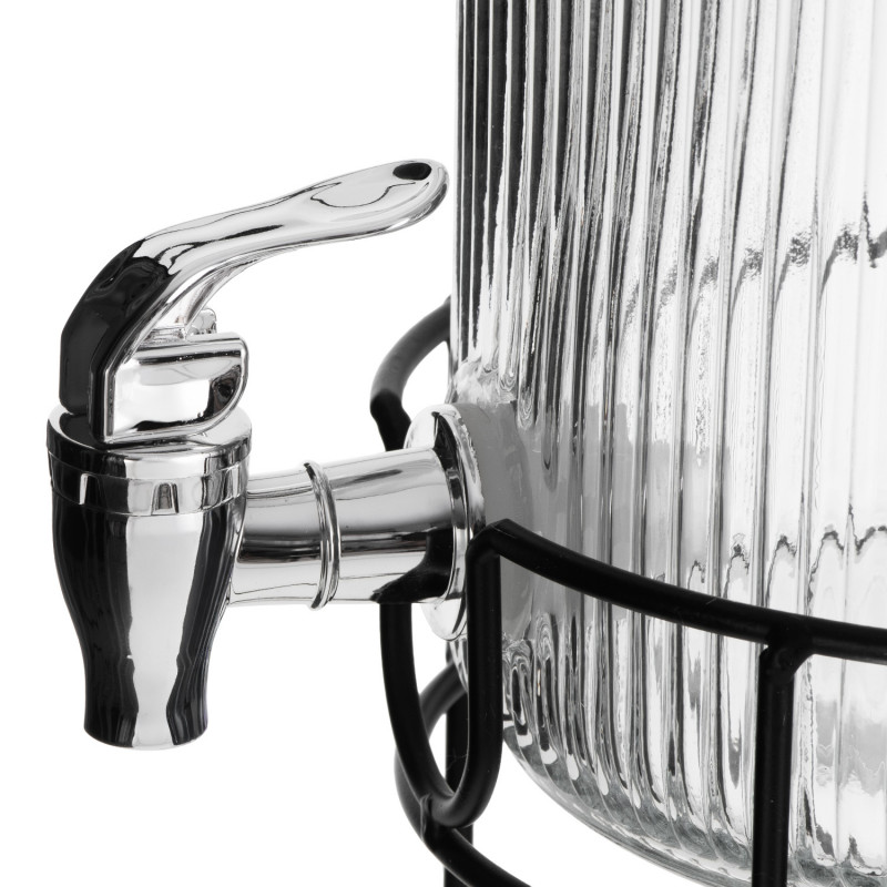 Distribuitor de băuturi Adler AD 6742, 4 L, Sticlă sodiu-calciu, Suport, Transparent