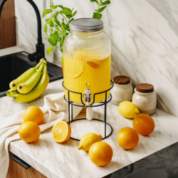 Distribuitor de băuturi Adler AD 6742, 4 L, Sticlă sodiu-calciu, Suport, Transparent