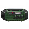 Camry CR 1919 Radio de urgență, panou solar / dinamo portabil / USB-C, 4000 mAh, Bluetooth, afișaj LED, verde / negru