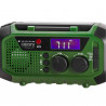 Camry CR 1919 Radio de urgență, panou solar / dinamo portabil / USB-C, 4000 mAh, Bluetooth, afișaj LED, verde / negru