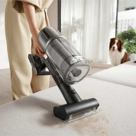 Aspirator fără fir Dreame Z30 AquaCycle VZV77B, 855W, 310AW, 150000 rpm, 3 trepte, 0.32/0.4/0.6 l, 90 min, HEPA H14, LED, Motor fără perii, Negru