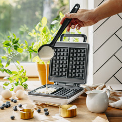 Mesko MS 3091, 1800W, Acoperire antiaderentă, 2 plăci, Picioare antiderapante, alb