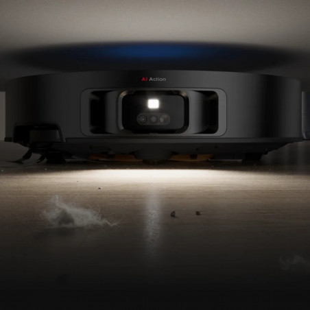 Aspirator robot Dreame X50 Ultra RLX85CE-6-BK, 20000 Pa, detectare AI a obstacolelor, navigare 360°, control vocal, sterilizare UV, negru/dorat