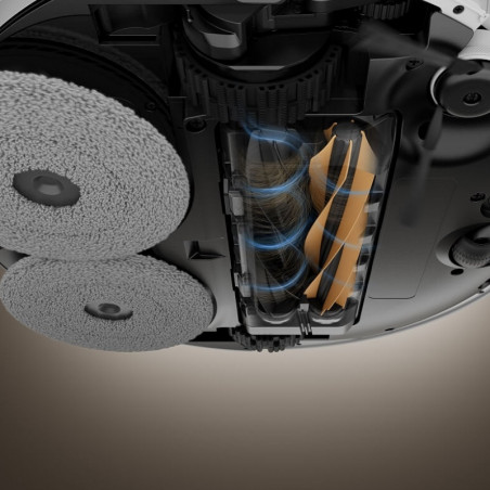 Aspirator robot Dreame X50 Ultra RLX85CE-6-BK, 20000 Pa, detectare AI a obstacolelor, navigare 360°, control vocal, sterilizare UV, negru/dorat