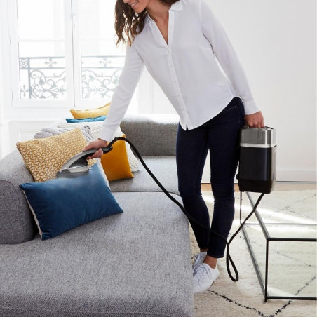 Fier de călcat cu aburi Tefal Ixeo Power QT2028F0, 2170W, 1.1 l, 100g/min, Sistem anti-calcar, Auto shut-off, Negru