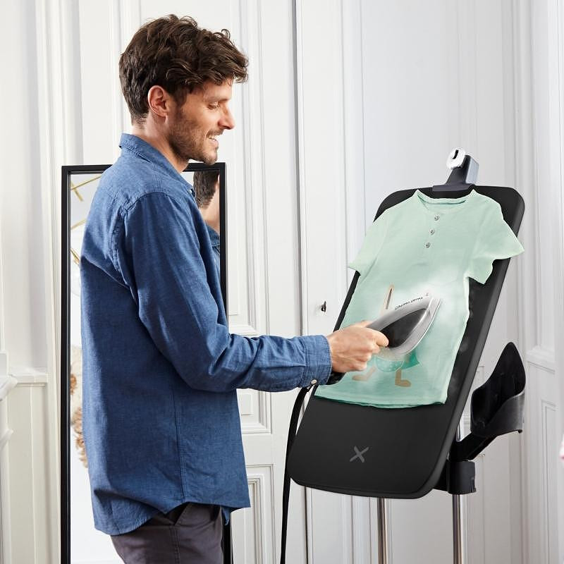 Fier de călcat cu aburi Tefal Ixeo Power QT2028F0, 2170W, 1.1 l, 100g/min, Sistem anti-calcar, Auto shut-off, Negru