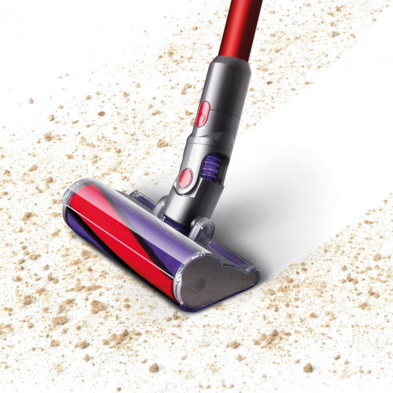 Aspirator vertical Dyson V10 Origin 394464-01, 525W, 151AW, 0.76l, 125000 rpm, 60 min, 3 moduri, Motorbar clar, Nichel/negrit